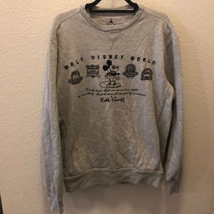 Disney Parks Authentic Gray Sweatshirt